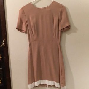 Sandro Rayan short-sleeve casual open-back dress.